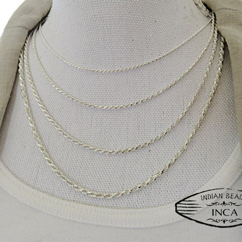 お見逃しなく✌️シルバー925 ツイストチェーンネックレス ハワイアンジュエリー ハワイアンジュエリー ハワイアンジュエリーネックレス シルバー