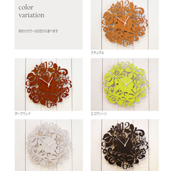 【ギフト・名入れ】ハワイアン　aloha clock　選べるカラー 5枚目の画像