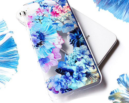 押し花スマホケース　ホログラム入り見本 ほぼ全機種対応 押し花 スマホケース No.608】ハンドメイドの