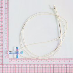 十字架ガラス『オーロラクロス』ネックレス【紐の色、長さ選べます】≪送料無料≫ 2枚目の画像