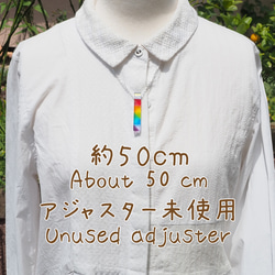 十字架ガラス『オーロラクロス』ネックレス【紐の色、長さ選べます】≪送料無料≫ 18枚目の画像