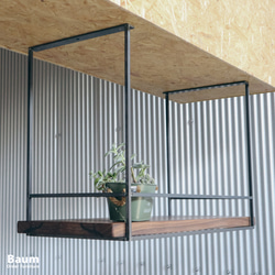 送料無料／[Hanging Shelf B-Type]吊り戸棚 750mm アイアン