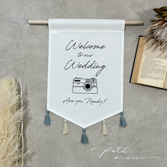 HATA008❁﻿ウェディングフラッグ♡ 結婚式 フラッグボーイ その他  