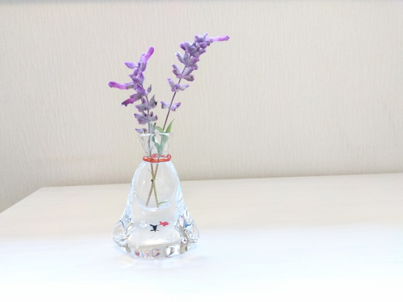金魚の一輪挿し 赤 一輪挿し・花瓶・花器 KJ's Glass 通販 金魚の一輪挿し 赤 一輪挿し・花瓶・花器 KJ's Glass 通販