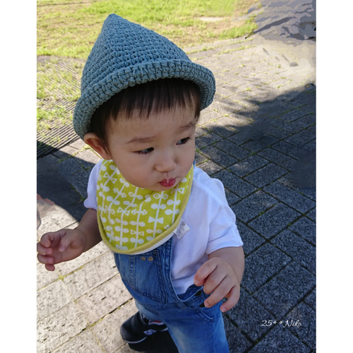 送料無料＊とんがり帽子 ベビー 赤ちゃん こども キッズ コットン 