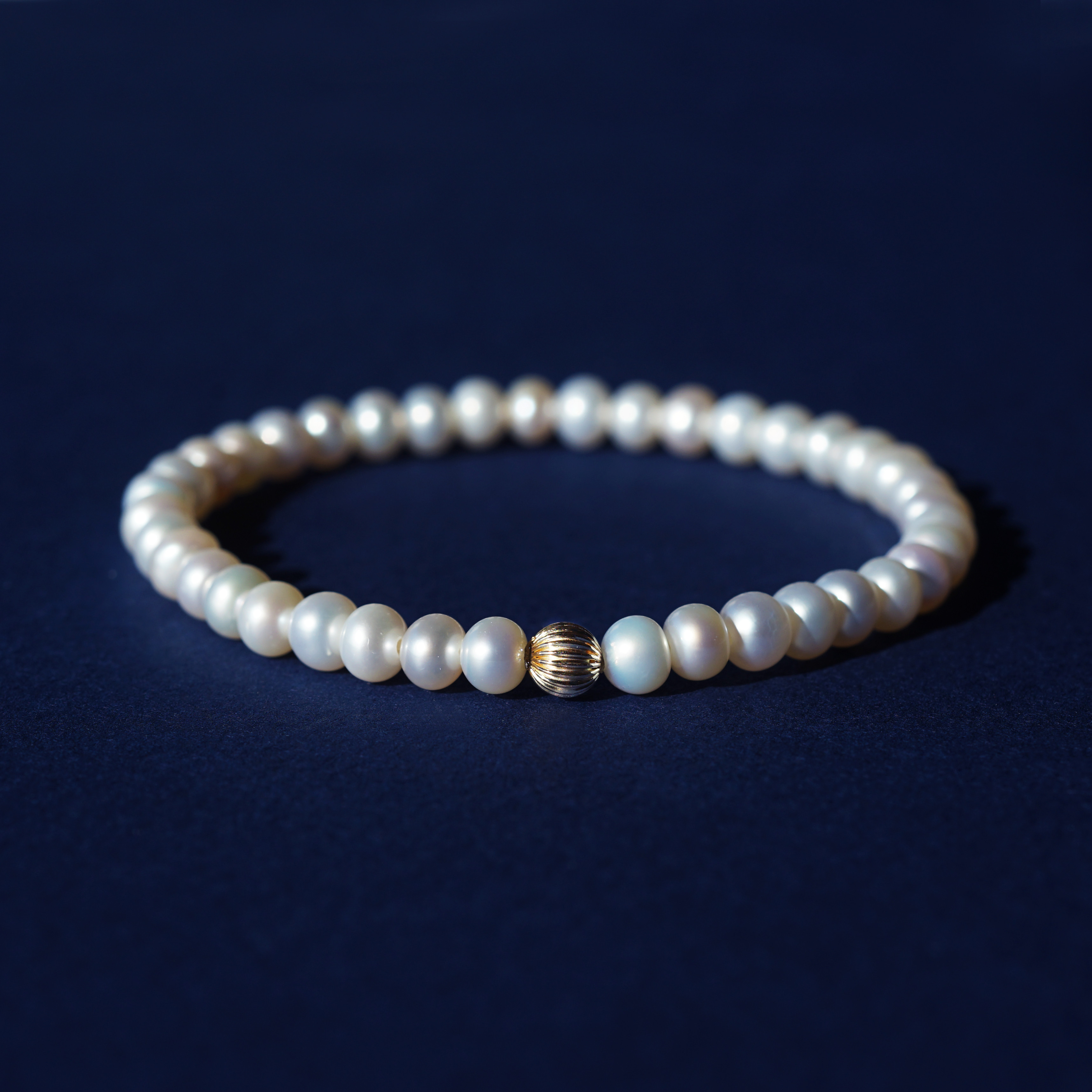 本真珠！淡水真珠による麗しの一連ブレスレット　～永遠の音（とわのね）