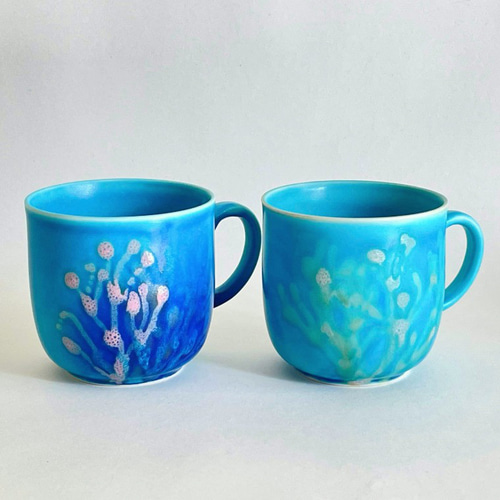 ご結婚祝のプレゼント 縁起の良い珊瑚の食器 珊瑚カップ ペア