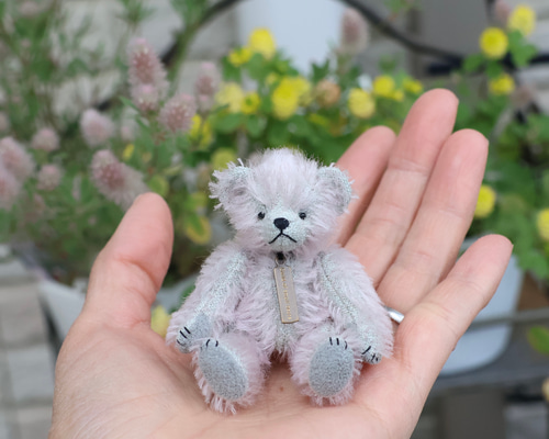 ライオン【2】ハンドメイド ミニチュアベア　ミニチュアテディベア ぬいぐるみ ミニチュアテディベア ブルーベリー ぬいぐるみ Guild of small