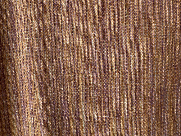 手織り綿で仕立てたギザギザ裾のスカート ロング コットン100% フリーサイズ 10枚目の画像