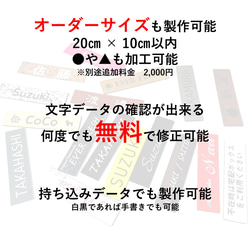 【 アクリル 表札 】表札 マンション ポスト ネームプレート 新築 30mm×120mm 2020 カラフル 3枚目の画像