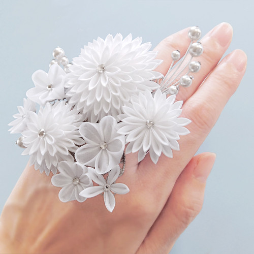 つまみ細工指輪 / 耀き- Eternal -