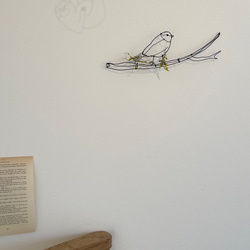 立体〉木の枝に佇む小鳥 飾り 鳥｜北欧 インテリア ワイヤーアート