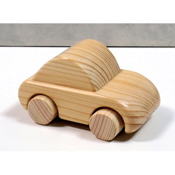 木のおもちゃ・自動車B 2枚目の画像