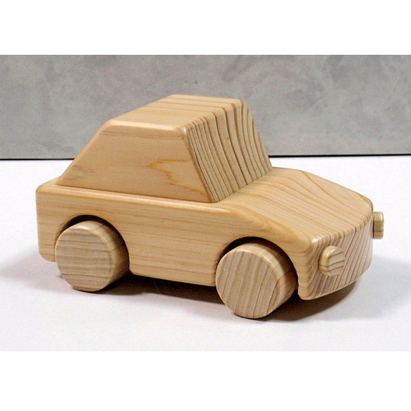 木のおもちゃ・自動車C 2枚目の画像