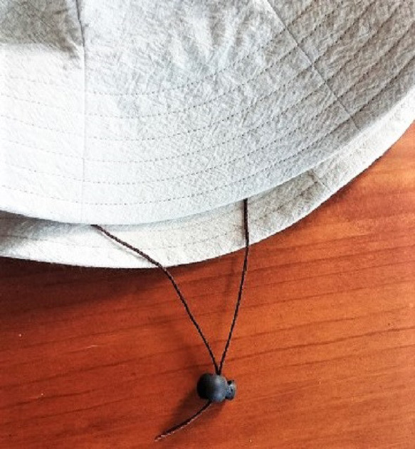 シンプルハット : 綿麻【ナチュラルブルー】 7枚目の画像