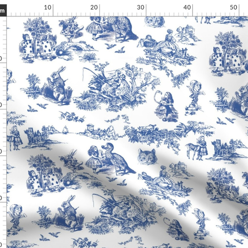 不思議の国のアリス アリス 生地 輸入生地 トワルドジュイのスタイル  
