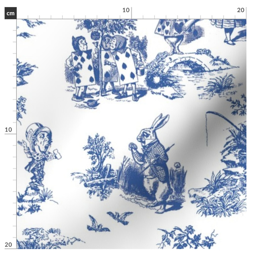不思議の国のアリス アリス 生地 輸入生地 トワルドジュイのスタイル  