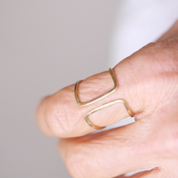 再販  BRASS　*FREE*　リング　受注製作 4枚目の画像