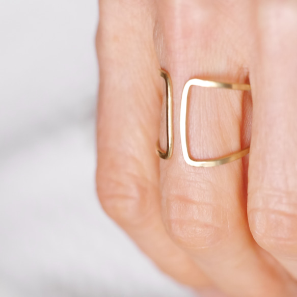 再販  BRASS　*FREE*　リング　受注製作 5枚目の画像