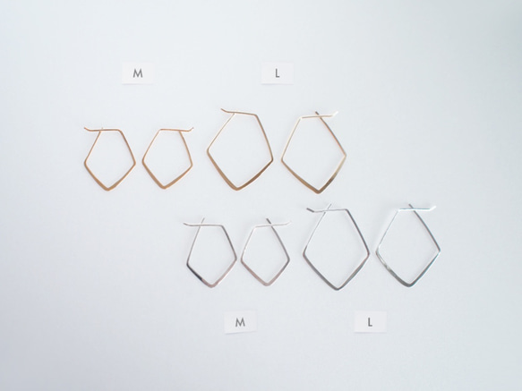 【SV935】ぎょしゃ座ピアス／M　シルバー　星座　華奢　シンプル　フープ　silver 4枚目の画像