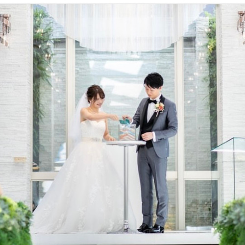 サンドセレモニー ガラスキューブ カラー11色 結婚証明書 人前式