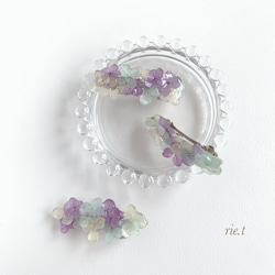 再販63【rie.t】紫陽花のミニバレッタ 2枚目の画像