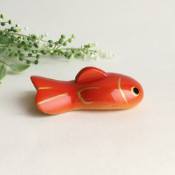 金魚(木魚雕像金魚/魚/木動物/雕像) 第7張的照片