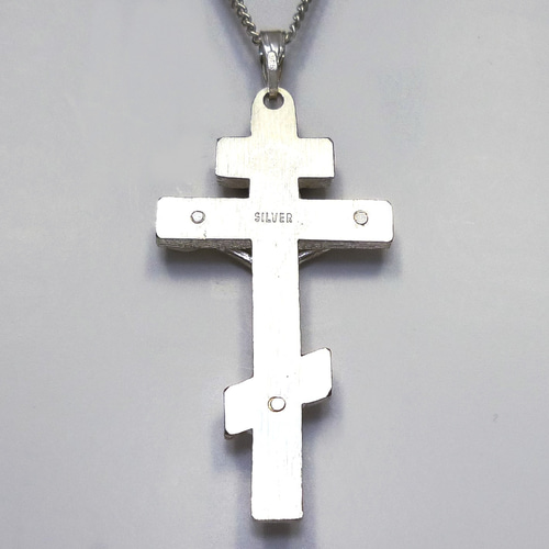 ロシア正教のクロス（八端十字架） 大きなロシア十字架の受難像 rc39