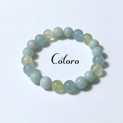 アクアマリンと天珠アマゾナイトと天珠 アクアマリンと天珠アマゾナイトと天珠 アクアマリン - 天珠