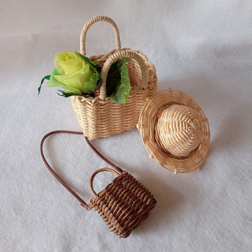 ハンドメイド 籐作家作品 奨励賞受賞作品 二重輪口盛りかご