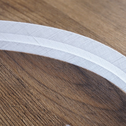 (1m) コットンリネン 両折バイアステープ 18mm ホワイト　スペイン製 白 3枚目の画像