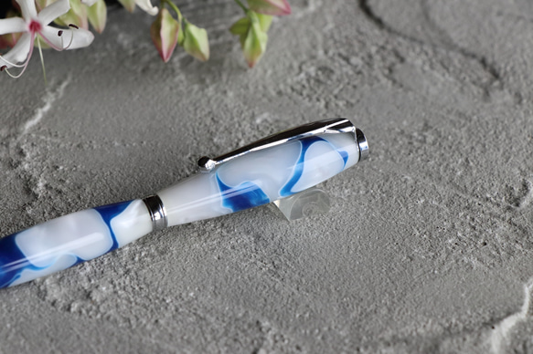 「サマーウェーブ・Luna」手作りボールペン Viriditas ジェットストリーム芯 2枚目の画像