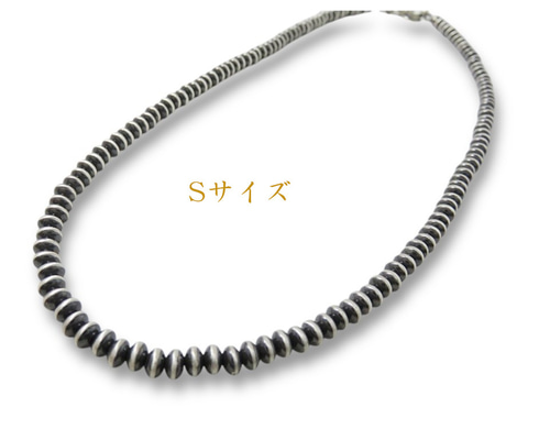 ナバホ ビーズネックレス ハンドメイド シルバー925 インディアン