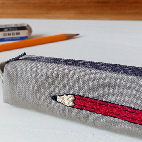 subware/hectic 車両刺繍 ナイロンキャンバスペンケース 女の子 刺繍アップリケ ペンケース | iichi 日々の暮らしを