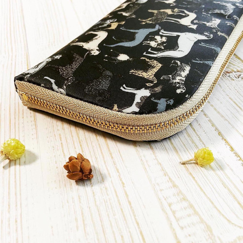 選べる＊ラミネート＊ L字ファスナー長財布 10×20㎝ 11×21㎝ リバティ