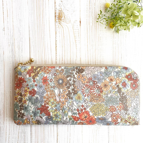 選べる＊ラミネート＊ L字ファスナー長財布 10×20㎝ 11×21㎝ リバティ