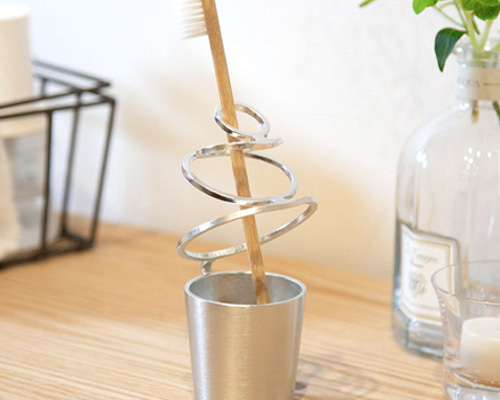 HOOP（MARU）：花器（花瓶 錫 曲がる 延命効果錫 結婚祝い 錫婚