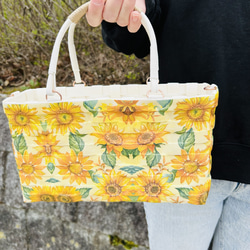 ⭐️一閑張りバッグ⭐️花モチーフ小⭐️ かごバッグ 工芸作家 *peri