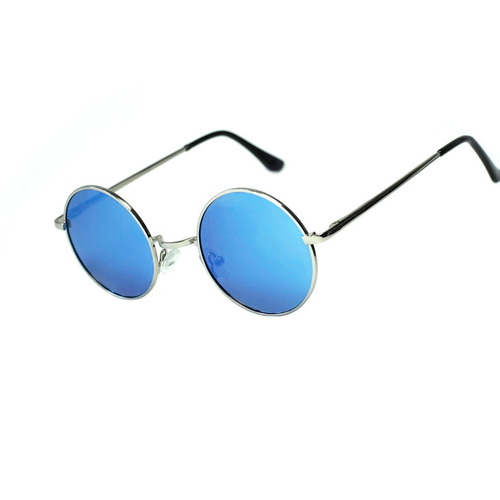 2is OriBサングラス偏光│レトロラウンドフレーム│ブルー反射レンズ