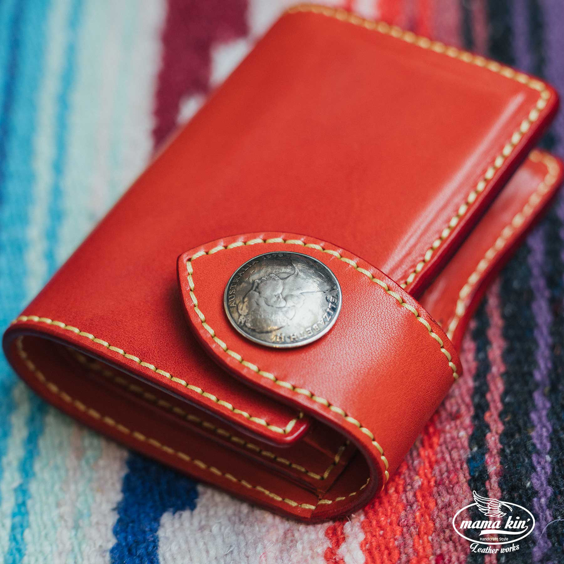 栃木レザー 二つ折り財布 ヌメ革 サドルレザー 本革 レザーウォレット メンズ財布 hf009tg47rd 15,749円