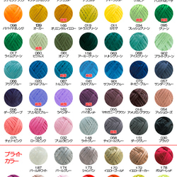エコアンダリヤ☆ちょい編み見本フルオーダー【26色～46色まで】(オーダー) 2枚目の画像