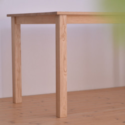 国産クリ無垢材 テーブル・ナチュラル仕上げ ※サイズオーダー可！ 2枚目の画像