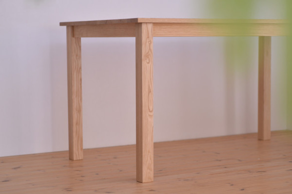 国産クリ無垢材 テーブル・ナチュラル仕上げ ※サイズオーダー可！ 2枚目の画像