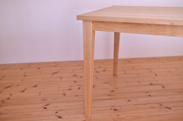 国産クリ無垢材 テーブル・ナチュラル仕上げ ※サイズオーダー可！ 6枚目の画像