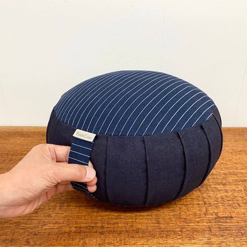 座禅用ざぶとん（ 坐蒲 ）倉敷デニム【ネイビーヒッコリー