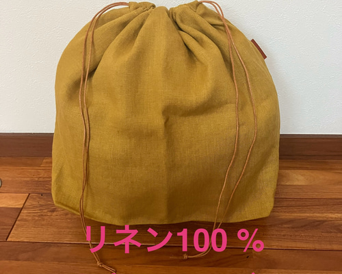 巾着　リネン　　13 ハンドメイド 64bb94aa33592c1a928de52849f282
