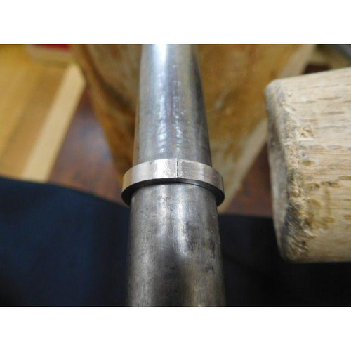 鍛造 結婚指輪 プラチナ pt900 平打ち リング 幅3mm 槌目マット