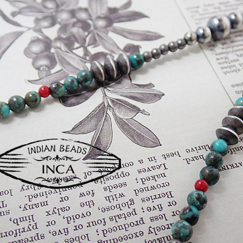 ナバホ族 シルバー925 ターコイズ コーラル インディアン