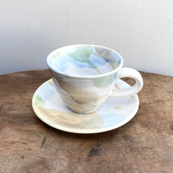 コバルト雲のカップ&ソーサー(ピンク) 2枚目の画像