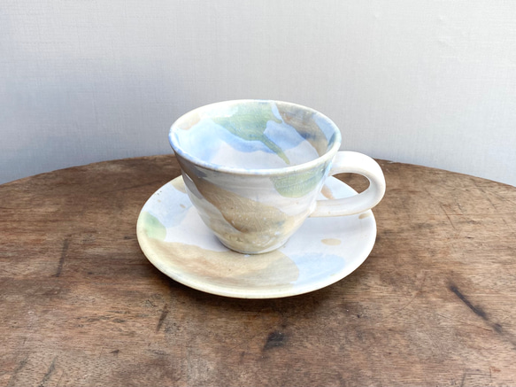 コバルト雲のカップ&ソーサー(ピンク) 2枚目の画像